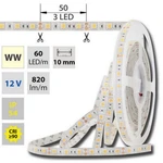 LED pásek McLED 12V teplá bílá š=10mm IP54 14,4W/m 60LED/m SMD5050 ML-121.607.60.0