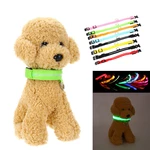 LED Adjustable Pet Collar USB Rechargeable Luminous Dog Collar Necklace Dog Supplies Outdoor Hunting