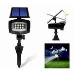 8 LED Pure White Solar Spot Lightt Outdooors Garden Lawn Landscape Path Lamp