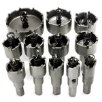 Drillpro 12pcs 15mm-50mm Hole Saw Cutter Alloy Drill Bit Set for Wood Metal Cutting