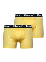 Žlté pánske boxerky Bolf 0953-2P 2 PACK