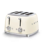 Toaster, nuanța crem, 50's Retro Style P4 2000W - SMEG