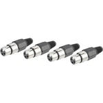 XLR zástrčka Paccs HST32SET4, sada 4 ks