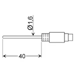 Greisinger GLF 401 MIN teplotná sonda pro meranie okolia  -25 do 70 °C  Typ senzora Pt100