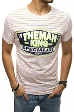 White men's T-shirt RX4397 with print