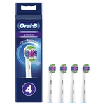 Náhradné hlavice Oral-B EB 18-4 náhradná hlavica kefky • 4 ks v balení • technológia CleanMaximiser • hlavica typu 3D White • vlákna MicroPulse • lešt