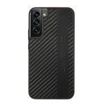 Zadní kryt AMG PU Carbon Effect pro Samsung Galaxy S22+, černá