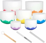 Sela Crystal Singing Bowl Set Frosted 432Hz