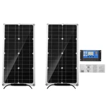 12V 50W Portable Solar Panel Car Van Boat Caravan Camper Trickle Battery Charger