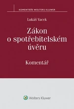 Zákon o spotřebitelském úvěru - Lukáš Vacek