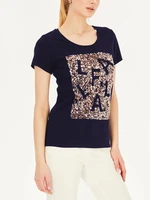 L`AF Woman's T-Shirt Manon Navy Blue