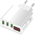 Eaxus USB-Charger nabíjačka pre mobilný telefón s funkciou rýchlonabíjania USB  biela