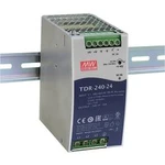 Síťový zdroj na DIN lištu Mean Well TDR-240-24, 1 x, 24 V/DC, 10 A, 240 W