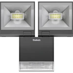 Venkovní LED reflektor s PIR detektorem Theben theLeda S20 W BK 1020934, 20 W, N/A, černá