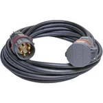 Napájecí prodlužovací kabel Walther Werke 39100502250100 39100502250100, IP54, černá, 25.00 m