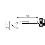 Zkosený, ERSADUR pájecí hrot Ersa 0612ZD/SB 0612ZD, Velikost hrotů 10.50 mm, 1 ks