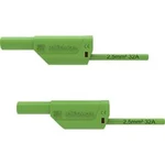 Schützinger VSFK 8500 / 2.5 / 50 / GN bezpečnostní měřicí kabely [4 mm zástrčka - 4 mm zástrčka] zelená, 50.00 cm