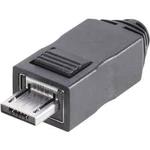 Micro A zástrčka USB 2.0 TRU COMPONENTS, zástrčka, rovná Zástrčka typu A, rovná, s krytem, 1 ks