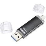 USB paměť pro smartphony/tablety Hama FlashPen "Laeta Twin", 128 GB, USB 3.2 Gen 1 (USB 3.0), microUSB 2.0, černá