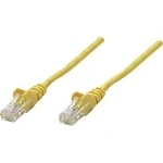 Síťový kabel RJ45 Intellinet 325165, CAT 5e, U/UTP, 0.50 m, žlutá