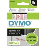 Páska do štítkovače DYMO 45012 (S0720520), 12 mm, D1, 7 m, červená/transp.