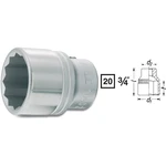 Hazet  1000AZ-2 vonkajší šesťhran zásuvka  2"    3/4" (20 mm)