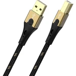 Oehlbach #####USB-Kabel USB 2.0 #####USB-A Stecker, #####USB-B Stecker 0.50 m čierna/zlatá