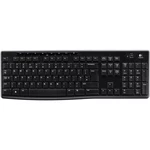 Logitech K270 Wireless Keyboard bezdrôtový klávesnica nemecká, QWERTZ, Windows® čierna odolné voči striekajúcej vode