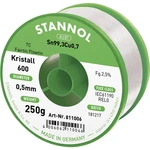 Stannol Kristall 600 Fairtin spájkovací cín bez olova bez olova Sn99,3Cu0,7 250 g 0.5 mm