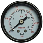 Aerotec manometer 9415451  Pripojenie (manometer): zadná strana  Vonkajší závit 1/4" 1 ks