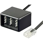 Basetech ISDN, telefónny adaptér [1x RJ45 zástrčka 8p8c - 1x telefónna zásuvka TAE-NFN] 20.00 cm čierna