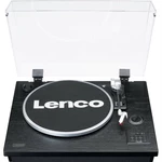 Gramofón Lenco LS-55BK čierny gramofón, 33/45 rpm, Bluetooth prijímač, USB prehrávač a priamy kodér do MP3, remienkový pohon, pasívny chladič pre lepš