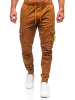 Hnědé pánské jogger kapsáče Bolf R8702