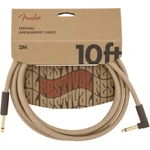 Fender Festival 10 Angle Cable Hemp Natural Kabel Instrumentalny 3m