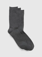 Sada troch párov pánskych ponožiek v tmavosivej farbe GAP