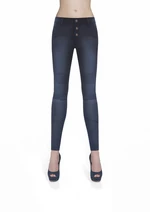 Bas Bleu Women's AVRIL denim pants hand-wiped with stitching