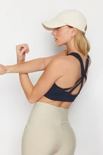 Trendyol Dark Navy Back String Strap Supported/Styling Sports Bra