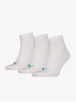 Set of three pairs of Puma Quarter Plain Sports Socks - Men's