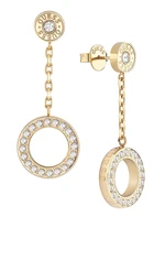 Guess Stylové visací náušnice Circle Lights JUBE03161JWYGT/U