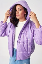 Bigdart 5117 Inflatable Hooded Coat - Lilac