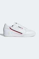 Kožené sneakers boty adidas Originals Continental 80 bílá barva, G27706-white