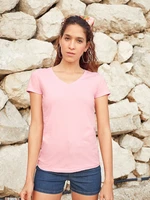 V-neck Women's Pink Valueweight Fruit of the Loom