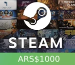 Steam Wallet Card ARS$1000 Global Activation Code