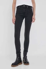 Džíny Calvin Klein Jeans dámské, černá barva, J20J221584
