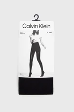 Punčochy Calvin Klein černá barva, 701218759