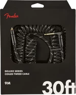 Fender Deluxe Coil Czarny 9 m Prosty - Kątowy