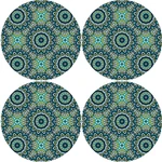 Bertoni Home Unisex's 4 Round Table Pads Set Anais