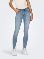 Light Blue Women's Skinny Fit Jeans ONLY Blush