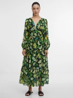 Black and yellow women's floral maxi dress ORSAY ORSAY
