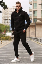 Madmext Black Men's Tracksuit Set 5633